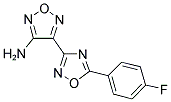 4-[5-(4-FLUOROPHENYL)-1,2,4-OXADIAZOL-3-YL]-1,2,5-OXADIAZOL-3-AMINE Struktur