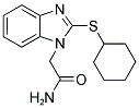 2-[2-(CYCLOHEXYLTHIO)-1H-BENZIMIDAZOL-1-YL]ACETAMIDE Struktur