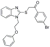 1-(4-BROMOPHENYL)-2-([1-(2-PHENOXYETHYL)-1H-BENZIMIDAZOL-2-YL]THIO)ETHANONE Struktur