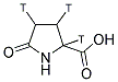 PYROGLUTAMIC ACID, [2,3,4-3H]- Struktur