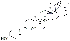 4-PREGNEN-16-ALPHA-METHYL-17-OL-3,20-DIONE ACETATE-3-CARBOXYMETHYLOXIME Struktur