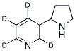 (R,S)-NORNICOTINE-D4 Struktur