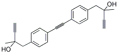 BIS(4-(2-HYDROXY-2-METHYLBUT-3-YNYL)PHENYL)ACETYLENE Struktur