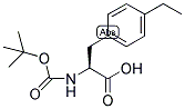 (S)-2-TERT-BUTOXYCARBONYLAMINO-3-(4-ETHYL-PHENYL)-PROPIONIC ACID Struktur