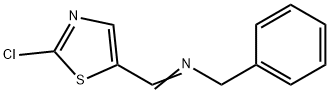 N-BENZYL-N-[(E)-(2-CHLORO-1,3-THIAZOL-5-YL)METHYLIDENE]AMINE Struktur