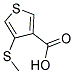 4-(METHYLSULFANYL)THIOPHENE-3-CARBOXYLIC ACID Struktur