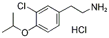 2-(3-CHLORO-4-ISOPROPOXY-PHENYL)-ETHYLAMINE HYDROCHLORIDE Struktur