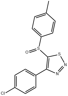 4-(4-CHLOROPHENYL)-1,2,3-THIADIAZOL-5-YL 4-METHYLPHENYL SULFOXIDE Struktur