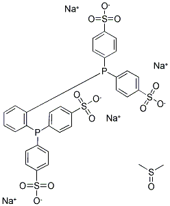 1,2-BIS(DI-4-SULFONATOPHENYLPHOSPHINO)BENZENE TETRASODIUM SALT DMSO ADDUCT Struktur