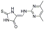 5-(((4,6-DIMETHYLPYRIMIDIN-2-YL)AMINO)METHYLENE)-2-THIOXOIMIDAZOLIDIN-4-ONE Struktur