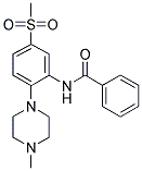 N-[[2-(4-METHYLPIPERAZINO)-5-(METHYLSULPHONYL)]PHENYL]BENZAMIDE Struktur