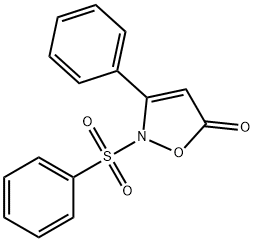 3-PHENYL-2-(PHENYLSULFONYL)-5(2H)-ISOXAZOLONE Struktur