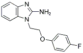 1-[2-(4-FLUORO-PHENOXY)-ETHYL]-1H-BENZOIMIDAZOL-2-YLAMINE Struktur