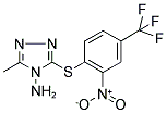 3-METHYL-5-([2-NITRO-4-(TRIFLUOROMETHYL)PHENYL]SULPHANYL)-4H-1,2,4-TRIAZOL-4-AMINE Struktur