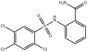 2-(((2,4,5-TRICHLOROPHENYL)SULFONYL)AMINO)BENZAMIDE Struktur