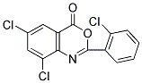 6,8-DICHLORO-2-(2-CHLOROPHENYL)-4H-3,1-BENZOXAZIN-4-ONE Struktur