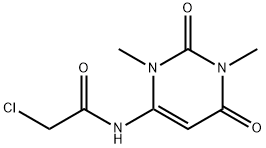 2-CHLORO-N-(1,3-DIMETHYL-2,6-DIOXO-1,2,3,6-TETRAHYDRO-PYRIMIDIN-4-YL)-ACETAMIDE Struktur