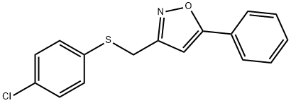 3-([(4-CHLOROPHENYL)SULFANYL]METHYL)-5-PHENYLISOXAZOLE Struktur