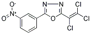 2-(3-NITROPHENYL)-5-(1,2,2-TRICHLOROVINYL)-1,3,4-OXADIAZOLE Struktur