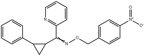 (2-PHENYLCYCLOPROPYL)(2-PYRIDINYL)METHANONE O-(4-NITROBENZYL)OXIME Struktur