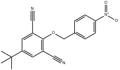 5-(TERT-BUTYL)-2-[(4-NITROBENZYL)OXY]ISOPHTHALONITRILE Struktur