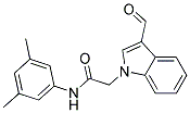 N-(3,5-DIMETHYLPHENYL)-2-(3-FORMYL-1H-INDOL-1-YL)ACETAMIDE Struktur