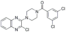 [4-(3-CHLOROQUINOXALIN-2-YL)PIPERAZINO](3,5-DICHLOROPHENYL)METHANONE Struktur