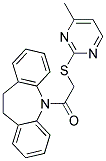 5-{[(4-METHYLPYRIMIDIN-2-YL)THIO]ACETYL}-10,11-DIHYDRO-5H-DIBENZO[B,F]AZEPINE Struktur