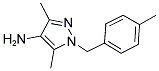 3,5-DIMETHYL-1-(4-METHYL-BENZYL)-1H-PYRAZOL-4-YLAMINE Struktur