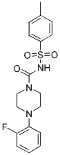 (4-(2-FLUOROPHENYL)PIPERAZINYL)-N-((4-METHYLPHENYL)SULFONYL)FORMAMIDE Struktur