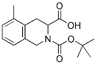 DL-BOC-5-METHYL-1,2,3,4-TETRAHYDROISOQUINOLINE-3-CARBOXYLIC ACID Struktur