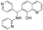 7-[PYRIDIN-4-YL(PYRIDIN-2-YLAMINO)METHYL]QUINOLIN-8-OL Struktur