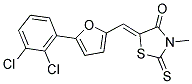 (5Z)-5-{[5-(2,3-DICHLOROPHENYL)-2-FURYL]METHYLENE}-3-METHYL-2-THIOXO-1,3-THIAZOLIDIN-4-ONE Struktur