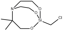 1-(CHLOROMETHYL)-4,4-DIMETHYL-2,8,9-TRIOXA-5-AZA-1-SILABICYCLO[3.3.3]UNDECANE Struktur