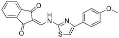 2-(((4-(4-METHOXYPHENYL)-2,5-THIAZOLYL)AMINO)METHYLENE)INDANE-1,3-DIONE Struktur