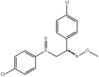 1-(4-CHLOROPHENYL)-2-[(4-CHLOROPHENYL)SULFINYL]-1-ETHANONE O-METHYLOXIME Struktur