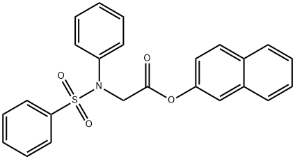 2-NAPHTHYL 2-[(PHENYLSULFONYL)ANILINO]ACETATE Struktur