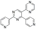 5-(PYRAZIN-2-YL)-2-(PYRIDIN-3-YL)-4-(PYRIDIN-4-YL)PYRIMIDINE Struktur