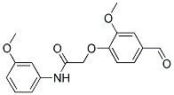 2-(4-FORMYL-2-METHOXYPHENOXY) ACETIC ACID, N-(3-METHOXYPHENYL)AMIDE Struktur