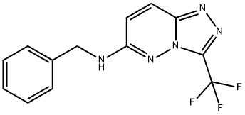 N-BENZYL-3-(TRIFLUOROMETHYL)[1,2,4]TRIAZOLO[4,3-B]PYRIDAZIN-6-AMINE Struktur