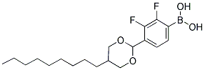 2,3-DIFLUORO-4-(5-NONYL-1,3-DIOXAN-2-YL)PHENYLBORONIC ACID Struktur