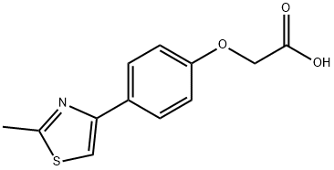 [4-(2-METHYL-THIAZOL-4-YL)-PHENOXY]-ACETIC ACID Struktur