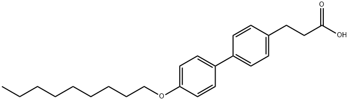 3-[4'-(NONYLOXY)[1,1'-BIPHENYL]-4-YL]PROPANOIC ACID Struktur