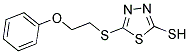 5-[(2-PHENOXYETHYL)SULFANYL]-1,3,4-THIADIAZOL-2-YLHYDROSULFIDE Struktur