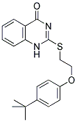 2-([2-(4-TERT-BUTYLPHENOXY)ETHYL]THIO)QUINAZOLIN-4(1H)-ONE Struktur