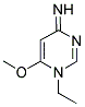 1-ETHYL-6-METHOXYPYRIMIDIN-4(1H)-IMINE Struktur