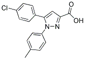 5-(4-CHLOROPHENYL)-1-(4-METHYLPHENYL)-1H-PYRAZOLE-3-CARBOXYLIC ACID Struktur