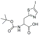 BOC-D, L-ALA-3-[2-(5-IODO)THIAZOLE] Struktur