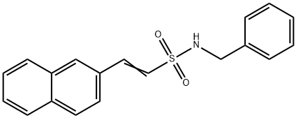 (E)-N-BENZYL-2-(2-NAPHTHYL)-1-ETHENESULFONAMIDE Struktur