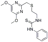 N-[2-[(4,6-DIMETHOXYPYRIMIDIN-2-YL)METHYLTHIO]ETHYL]-N'-PHENYLTHIOUREA Struktur